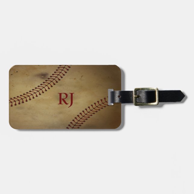 Baseball Luggage Tag (Front Horizontal)