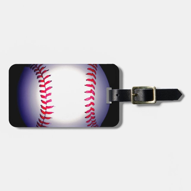 Baseball Luggage Tag (Front Horizontal)