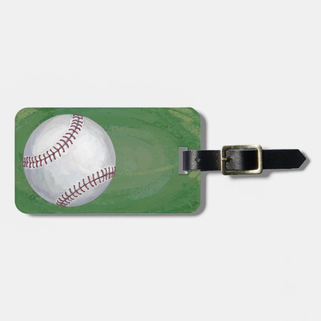 Baseball Luggage Tag (Front Horizontal)