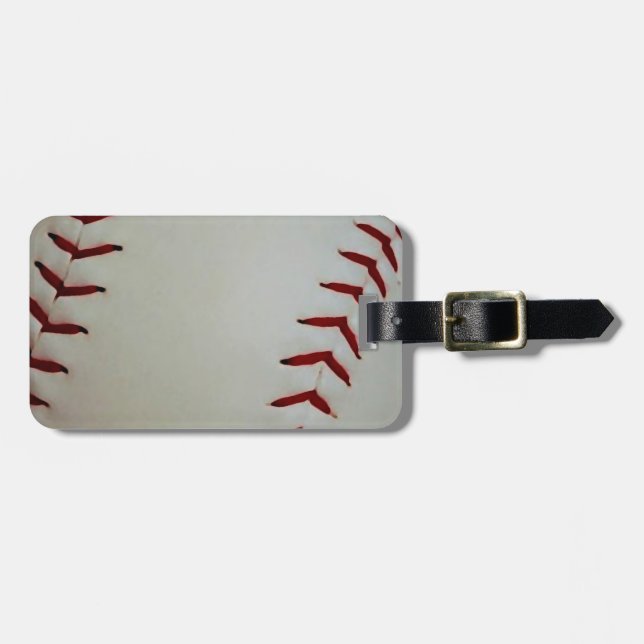Baseball Luggage Tag (Front Horizontal)