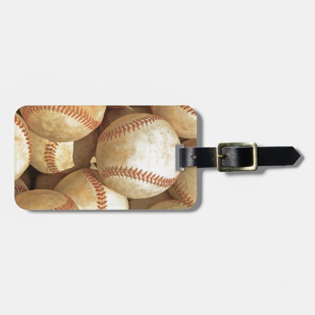 Baseball Luggage Tag (Front Horizontal)