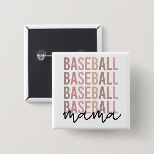 Baseball Mama Baseball Mum Gifts 15 Cm Square Badge
