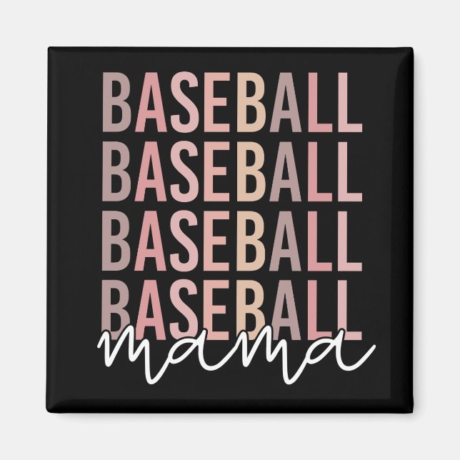 Baseball Mama | Baseball Mum Gifts Magnet (Front)