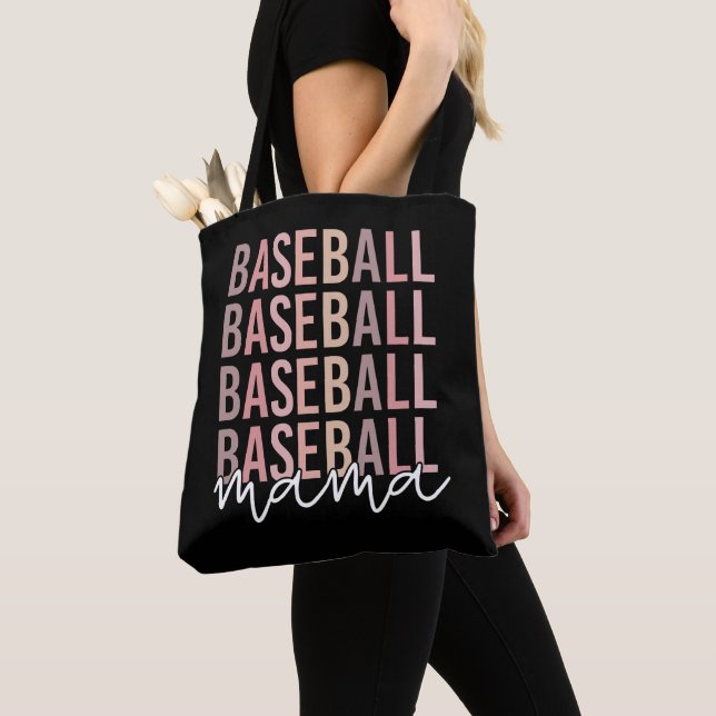 Baseball Mama | Baseball Mum Gifts Tote Bag (Close Up)