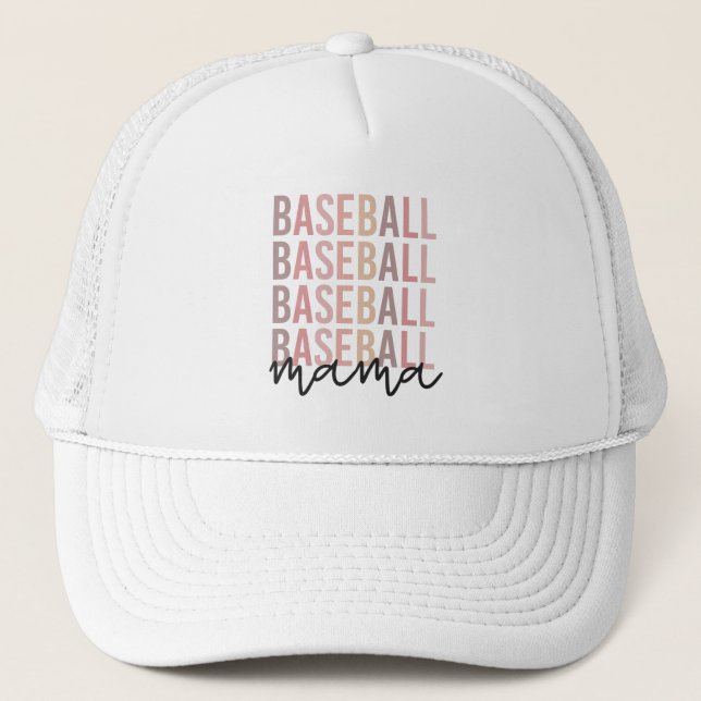 Baseball Mama | Baseball Mum Gifts Trucker Hat (Front)