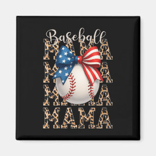 Baseball Mama Game Day Baseball Usa 4th Of July Mo Magnet
