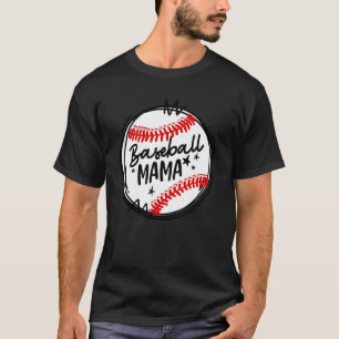 Baseball Mama Grandma Women Christmas Mother's Day T-Shirt