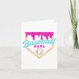 Baseball Mama Home Plate Ice Cream Drip With Sprin Card