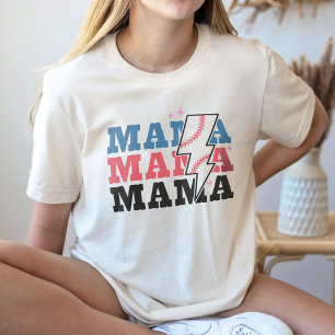 Baseball Mama Shirt, Baseball Mum Shirt, Baseball  T-Shirt