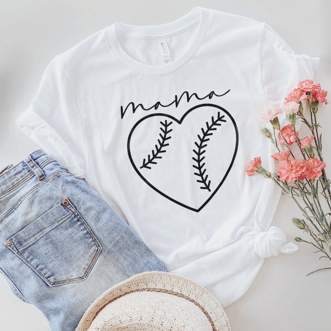 Baseball Mama Shirt , Baseball T-Shirt (Creator Uploaded)