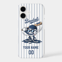 Baseball Mascot Phone Case- Custom Name & Number.
