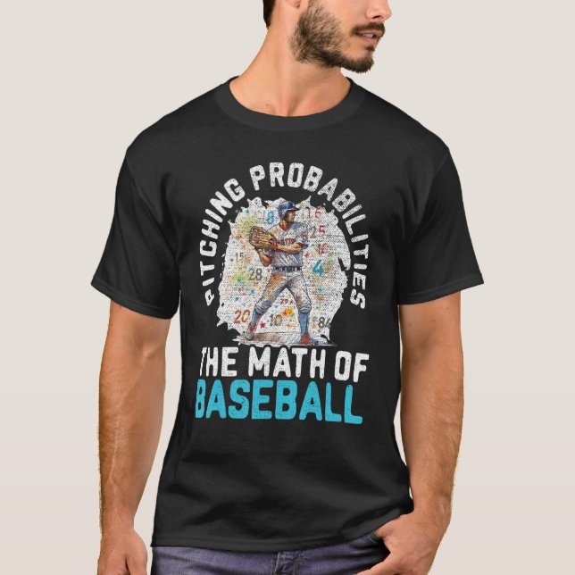 Baseball Math Teacher Mathematician Sport Baseball T-Shirt (Front)