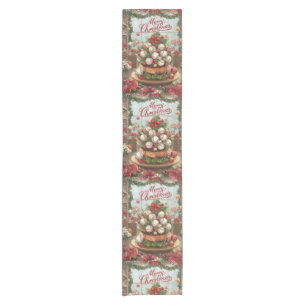 Baseball Merry Christmas & Happy New Year Short Table Runner