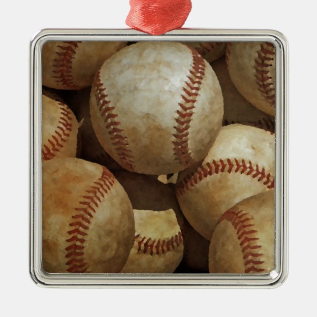 Baseball Metal Ornament (Front)