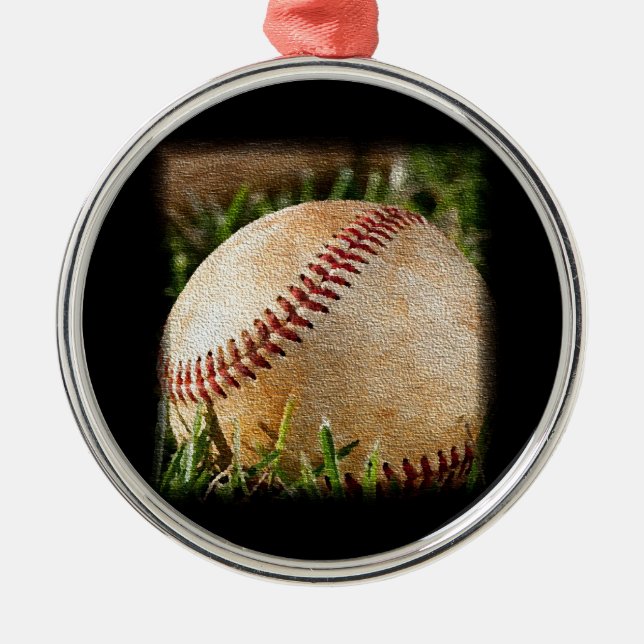 Baseball Metal Tree Decoration (Front)