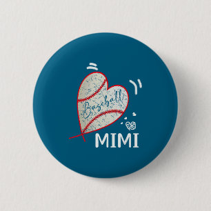 Baseball Mimi Family Matching Players Artwork 6 Cm Round Badge