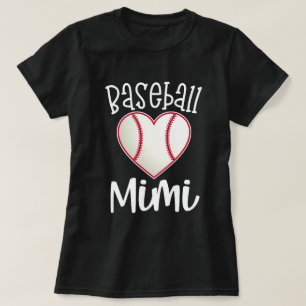 Baseball Mimi Womens Baseball T-ball Grandma Shirt