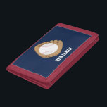 Baseball Mitt and Ball Trifold Wallet<br><div class="desc">Personalise this cool game sports-themed design with a name or a custom message.</div>