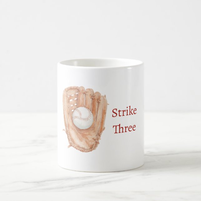Baseball Mitt Strike Three Coffee Mug (Center)