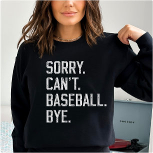 Baseball Modern Mum Kids Mother's Day Black Sweatshirt