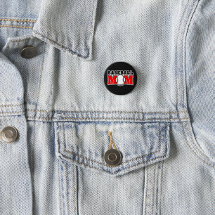 Baseball Mom 3 Cm Round Badge