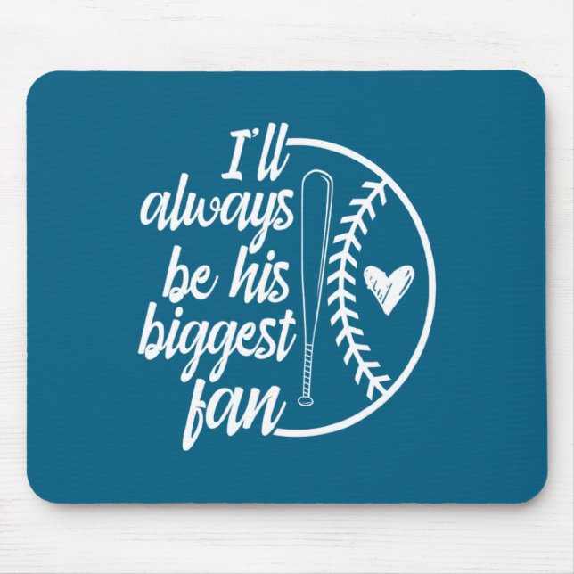 Baseball Mom Baseball Player Baseball Mouse Pad (Front)