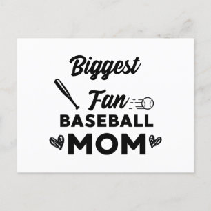Baseball Mom Biggest Fun, Baseball Style for Mom Invitation Postcard