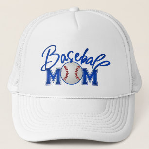 Baseball MOM blue Trucker Hat