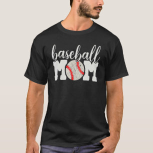 Baseball Mom Cheering Mother Of Boys Outfit T-Shirt