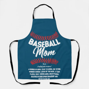 Baseball Mom Definition Sport Softball Apron