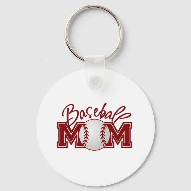 Baseball MOM Key Ring (Front)