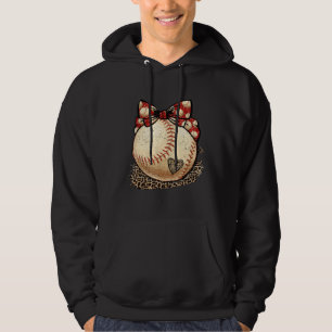 Baseball Mom Leopard  Softball Mama Mother s Day C Hoodie