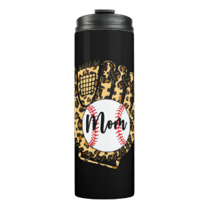 Baseball Mom Leopard Softball Mama Mother's Day 20 Thermal Tumbler