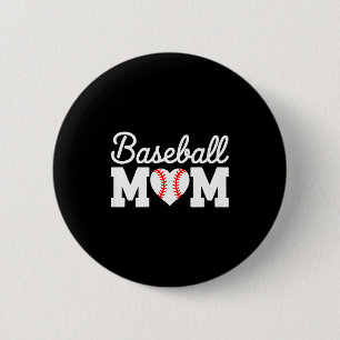 Baseball mom shirt women baseball heart mothers da 6 cm round badge