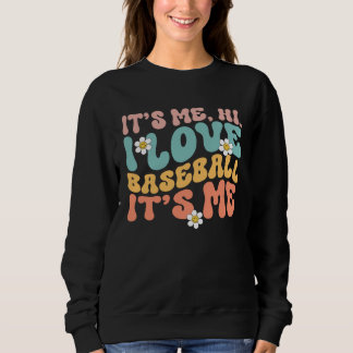 Baseball Mom Women Girls Love Baseball Sweatshirt