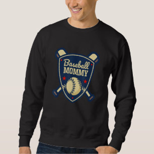 Baseball Mommy Matching Family Baseball Player Fam Sweatshirt