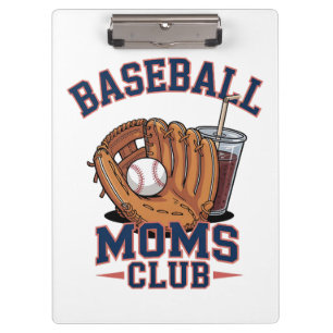 Baseball Moms Club Mother's Day Clipboard