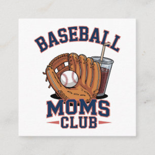 Baseball Moms Club Mother's Day Enclosure Card