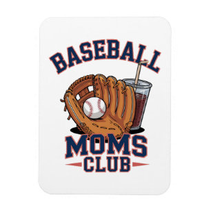 Baseball Moms Club Mother's Day Magnet