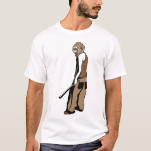Baseball Monkey Funny Simple Modern Cute T-Shirt
