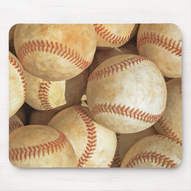 Baseball Mouse Pad (Front)