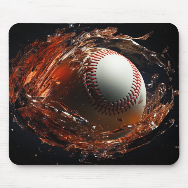 Baseball Mouse Pad (Front)