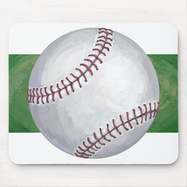 Baseball Mouse Pad (Front)