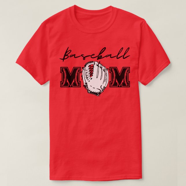Baseball Mum 11 T-Shirt (Design Front)