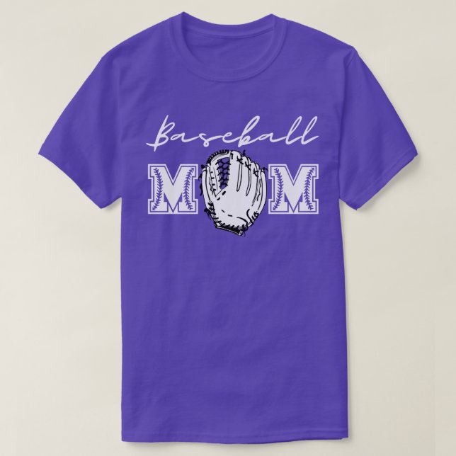 Baseball Mum 16 T-Shirt (Design Front)