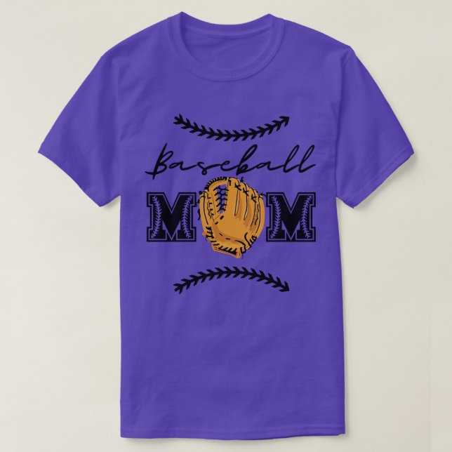 Baseball Mum 25 T-Shirt (Design Front)