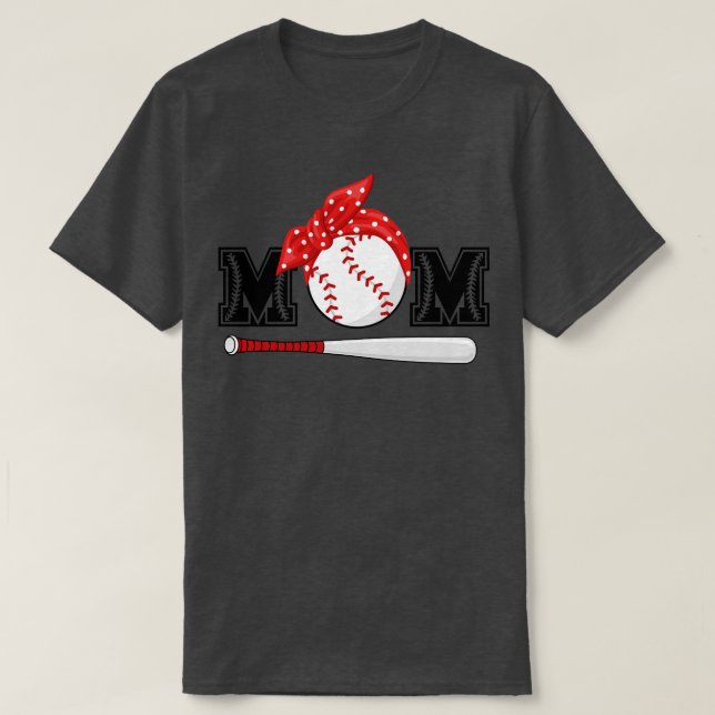 Baseball Mum 28 T-Shirt (Design Front)