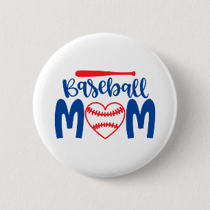 Baseball Mum 6 Cm Round Badge