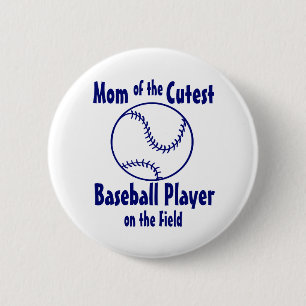 Baseball Mum 6 Cm Round Badge