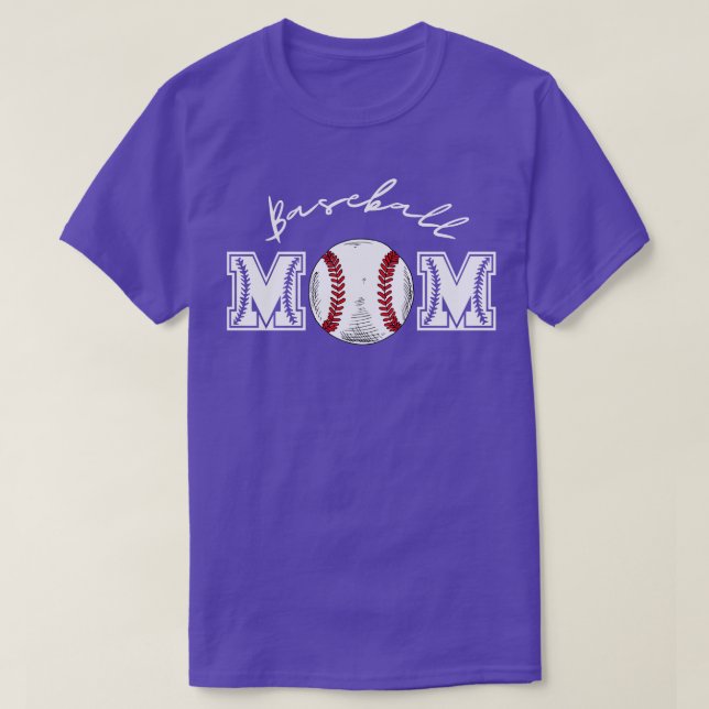 Baseball Mum 9 T-Shirt (Design Front)